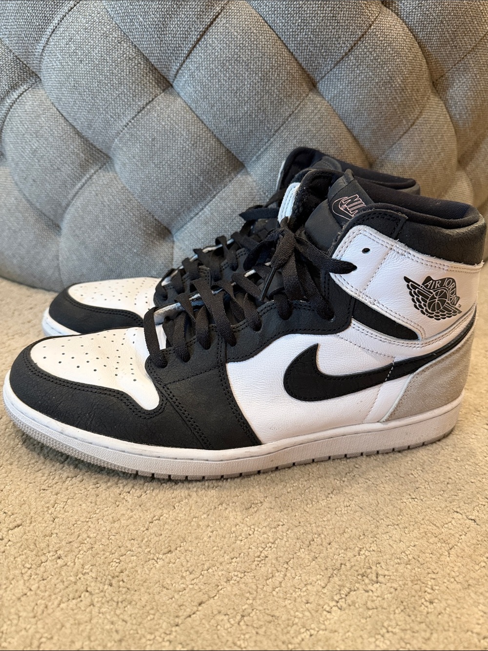 Nike Jordan Men’s High Top Sneakers - Black and White